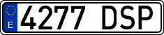 License plates of Spain, Ordinary (2000)