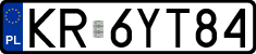License plates of Poland, Regular car plates
