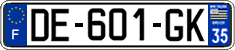 French license plate, SIV (ordinary)