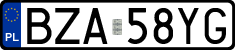 License plates of Poland, Regular car plates