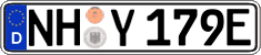 German license plate, Electric vehicles