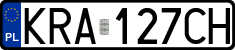 License plates of Poland, Regular car plates