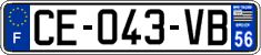French license plate, SIV (ordinary)