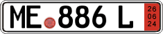 German license plate, Export transit plates