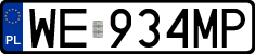 License plates of Poland, Regular car plates