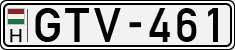 license plates of Hungary, Cars (1990)