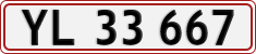 License plate of Denmark, Regular plates