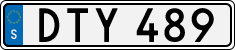License plate of Sweden, Regular plates