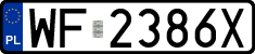 License plates of Poland, Regular car plates