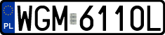 License plates of Poland, Regular car plates