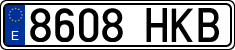 License plates of Spain, Ordinary (2000)