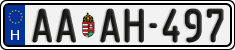 license plates of Hungary, Regular plates (2022)