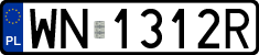 License plates of Poland, Regular car plates
