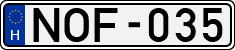 license plates of Hungary, Cars (1990)