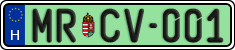 license plates of Hungary, Regular plates (2022)