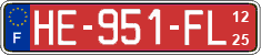French license plate, SIV (transit plates)