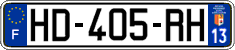 French license plate, SIV (ordinary)