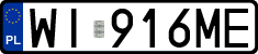 License plates of Poland, Regular car plates
