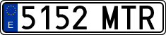 License plates of Spain, Ordinary (2000)