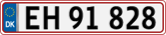 License plate of Denmark, Regular plates