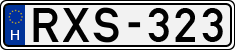 license plates of Hungary, Cars (1990)