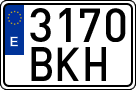 License plates of Spain, Ordinary (2000)