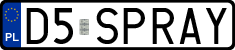 License plates of Poland, Vanity Plates