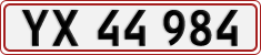 License plate of Denmark, Regular plates