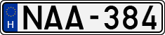 license plates of Hungary, Cars (1990)
