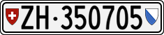 License plate of Switzerland, Cars