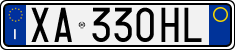 License plate of Italy, Cars (1994 year series)