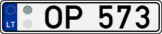 License plate of Lithuania, Trailers