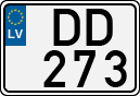 License plate of Latvia, Regular car plates