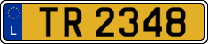 License plate of Luxembourg, 2003 year system