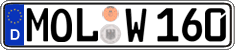 German license plate, Regular plates