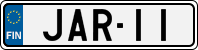 License plate of Finland, Cars
