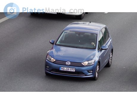 HD DA 977, Volkswagen Golf Sportsvan