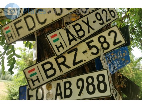 BRZ-582, License plate without vehicle