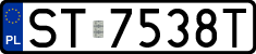 License plates of Poland, Regular car plates