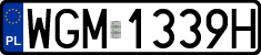 License plates of Poland, Regular car plates