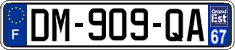 French license plate, SIV (ordinary)