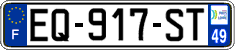 French license plate, SIV (ordinary)