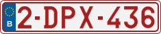 License plate of Belgium, Regular plates (2010)