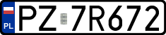 License plates of Poland, Regular car plates