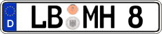 German license plate, Regular plates
