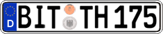 German license plate, Regular plates