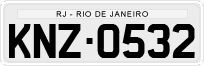License plate of Brazil, Private owners (1990)