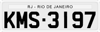 License plate of Brazil, Private owners (1990)