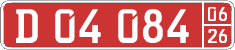 License plate of Kyrgyzstan, Diplomatic