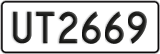 License plate of New Zealand, AB1(234)